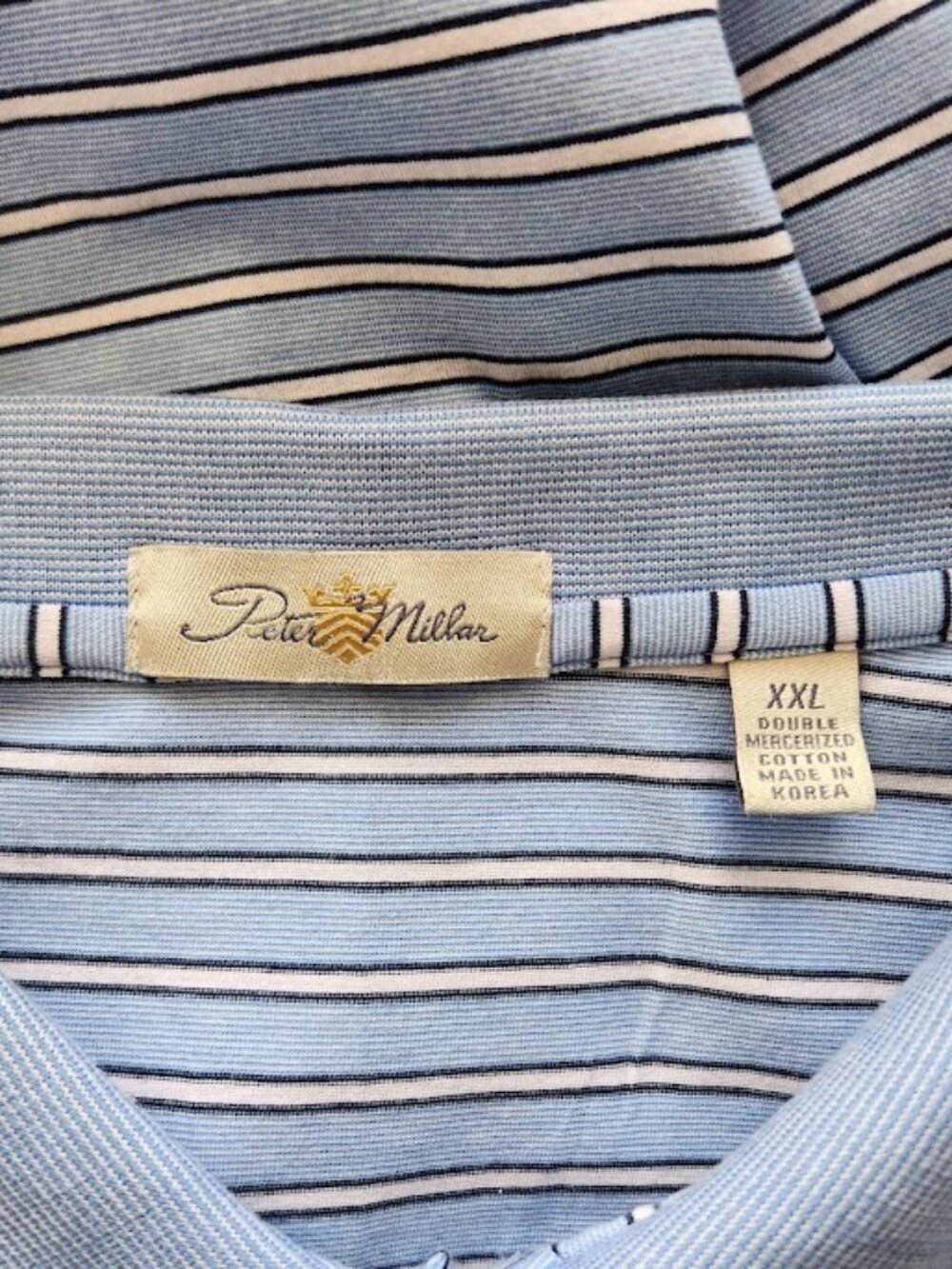 Peter Millar Men's Short Sleeve Polo Shirt Size XXL - Picture 3 of 3